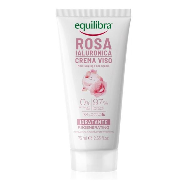 Equilibra Rosa Moisturizing Face Cream różany Krem nawilżający z kwasem hialuronowym 75ml