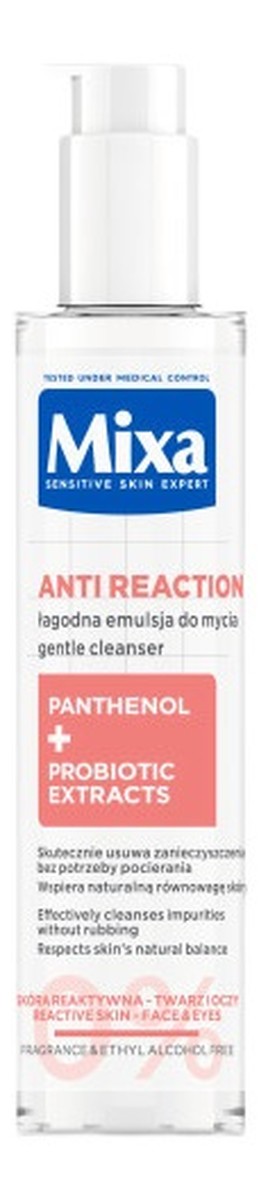 Emulsja do mycia przeciw zaczerwienieniom dla skóry reaktywnej