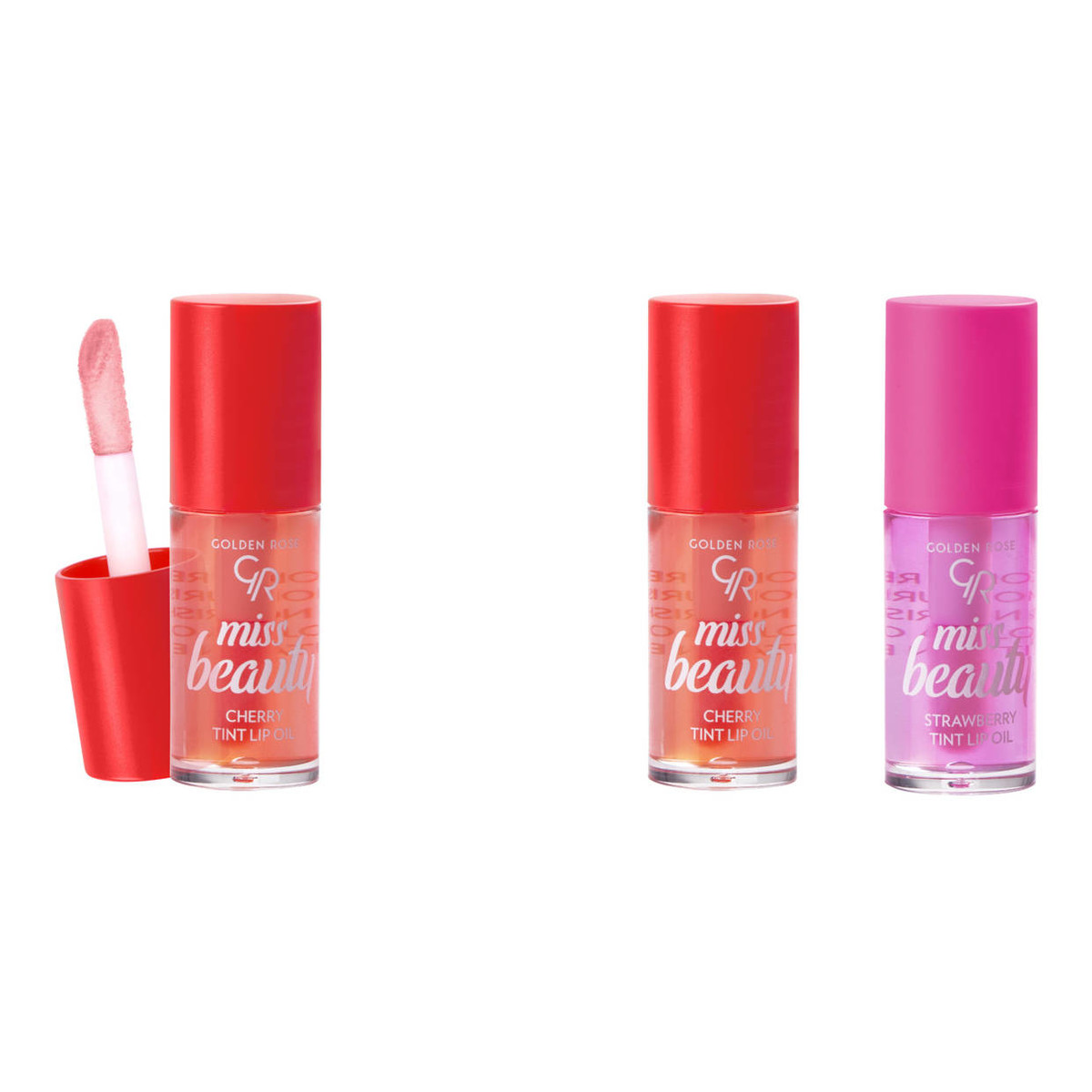 Golden Rose Miss Beauty Tint Lip Oil Strawberry Koloryzujący olejek do ust - truskawka Tint 6ml