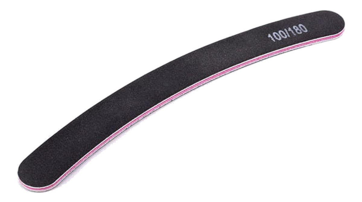 Pilnik Do Paznokci Czarny Banan 100/180