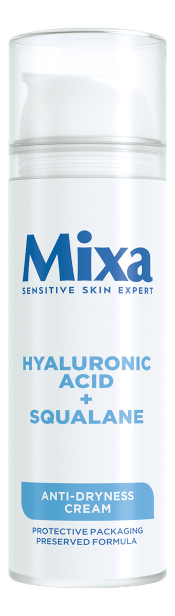 Krem nawilżający do twarzy przeciw przesuszeniom Kwas hialuronowy + Skwalan