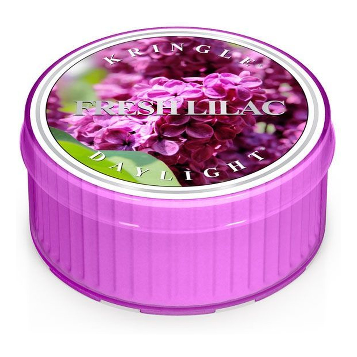 Kringle Candle Coloured Daylight Fresh Lilac Świeczka Zapachowa Świeży Bez