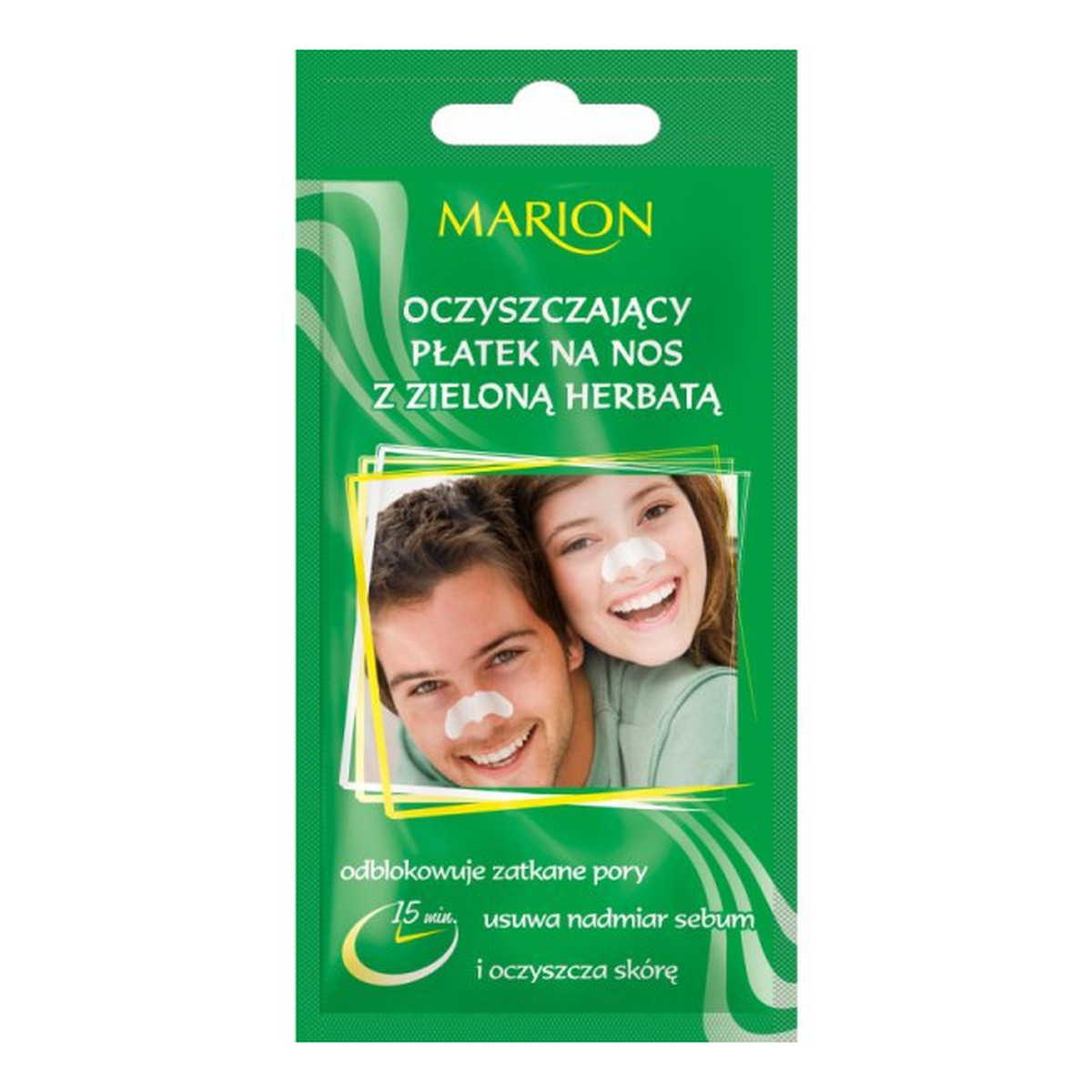 Marion Oczyszczający Płatek Na Nos z Zieloną Herbatą