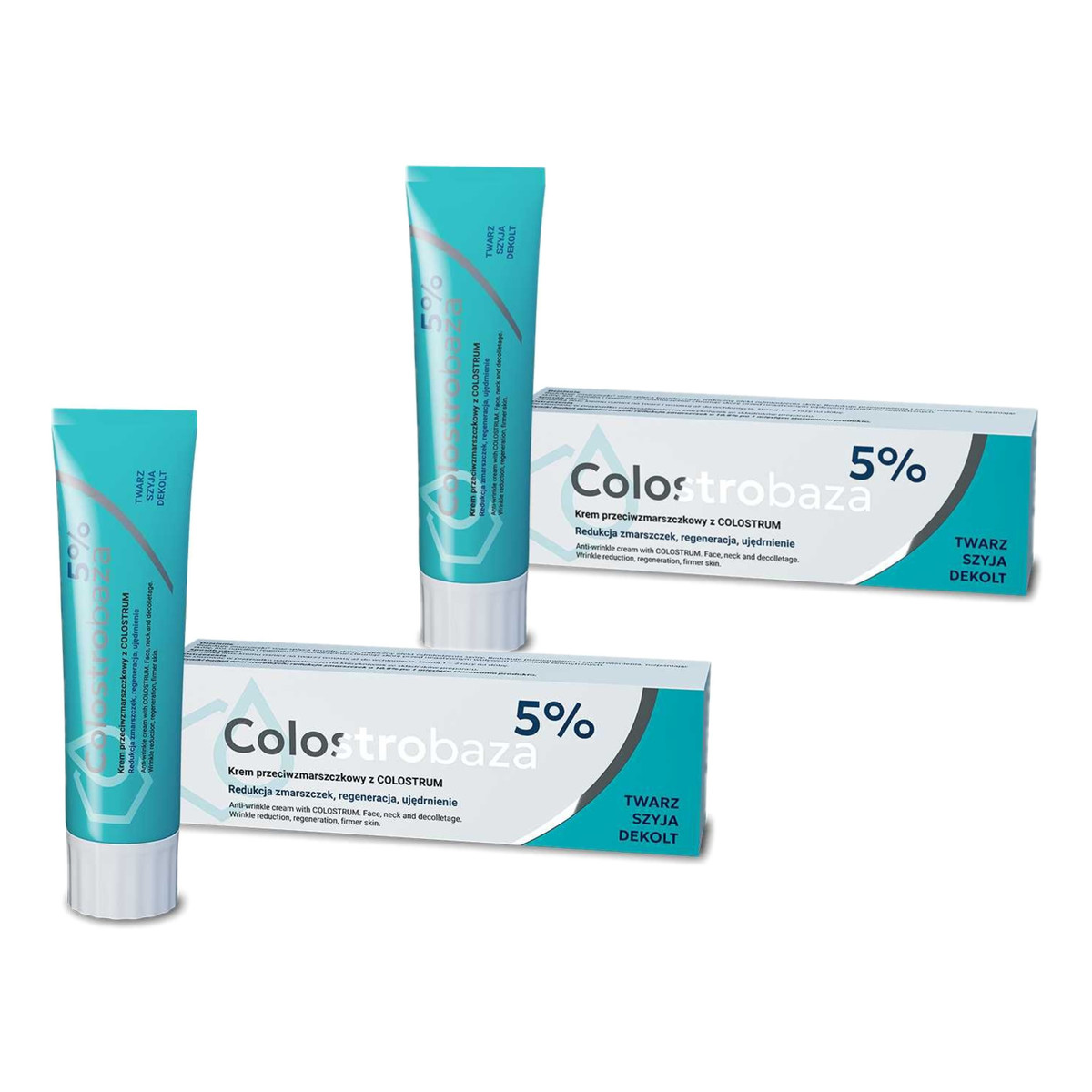 Colostrobaza 5% Krem przeciwzmarszczkowy z COLOSTRUM 2x30g