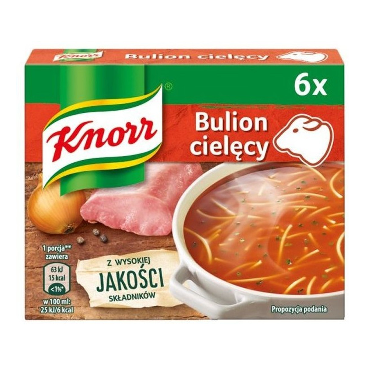 Knorr Bulion cielęcy w kostkach 6x10g 60g