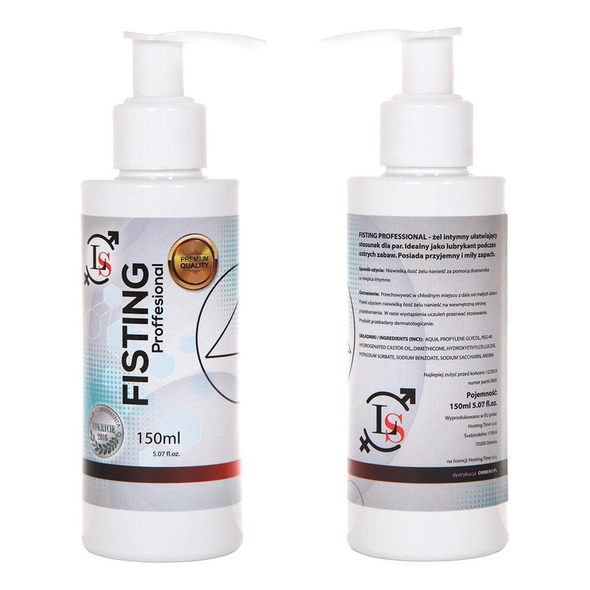 Love Stim Fisting Proffesional Żel intymny ułatwiający stosunek dla par 150ml