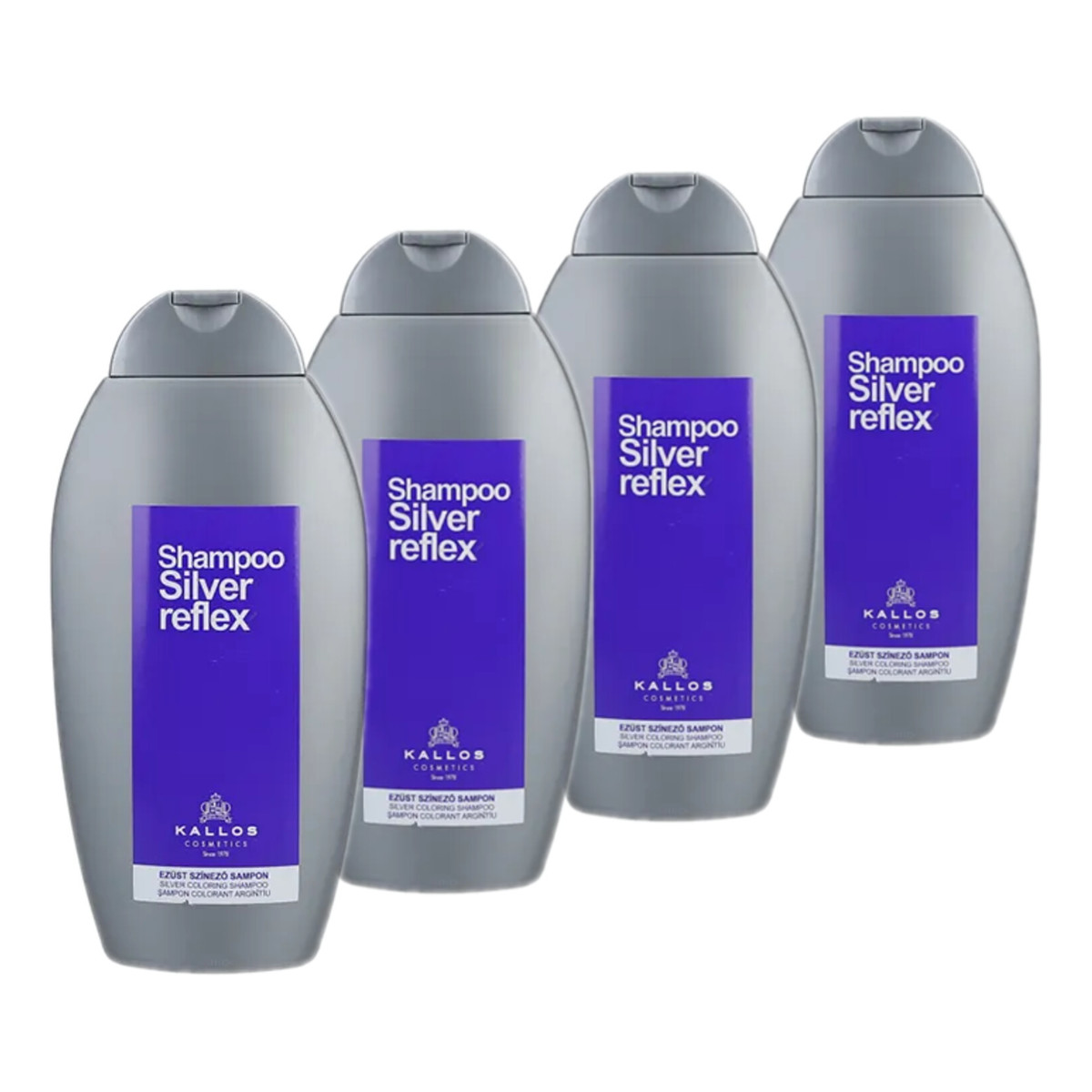 Kallos Silver Reflex Szampon Neutralizujący Żółte Odcienie 4x350ml
