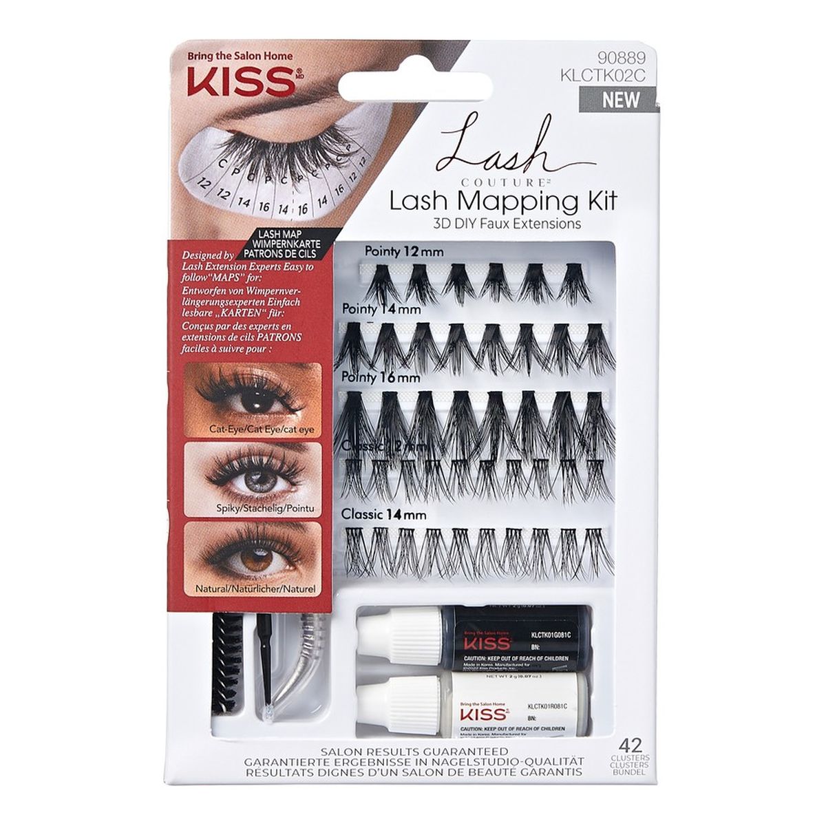 Kiss Lash Couture Kępki sztucznych rzęs 3D Lash Mapping Kit