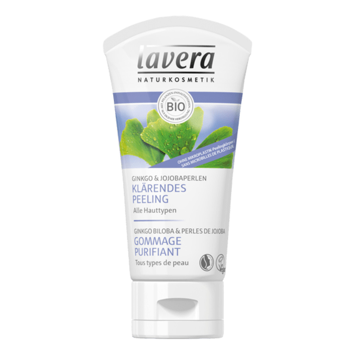 Lavera Peeling rozjaśniający do twarzy z wyciągiem miłorzębu japońskiego i perłami jojoba 50ml