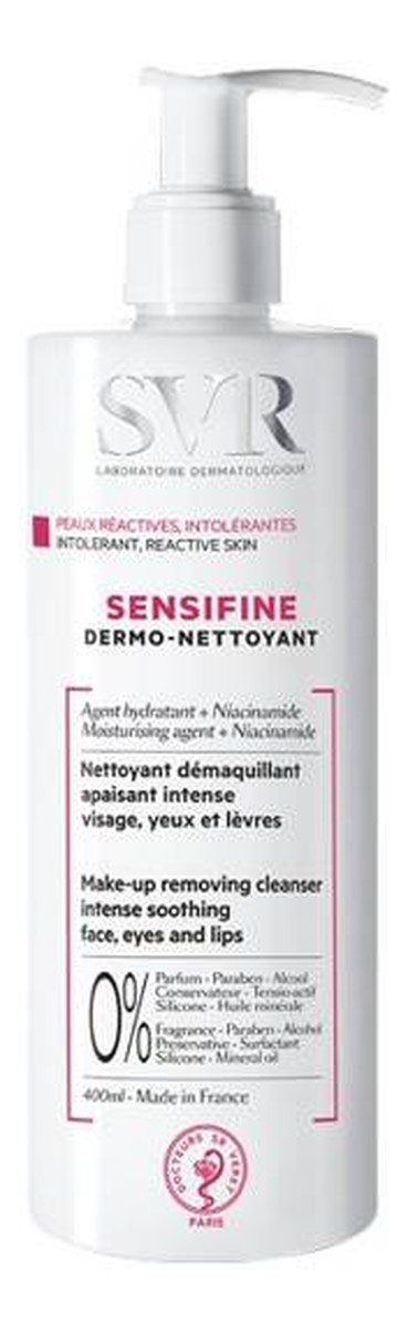 Dermo-Nettoyant intensywnie łagodzący płyn do demakijażu twarzy i oczu