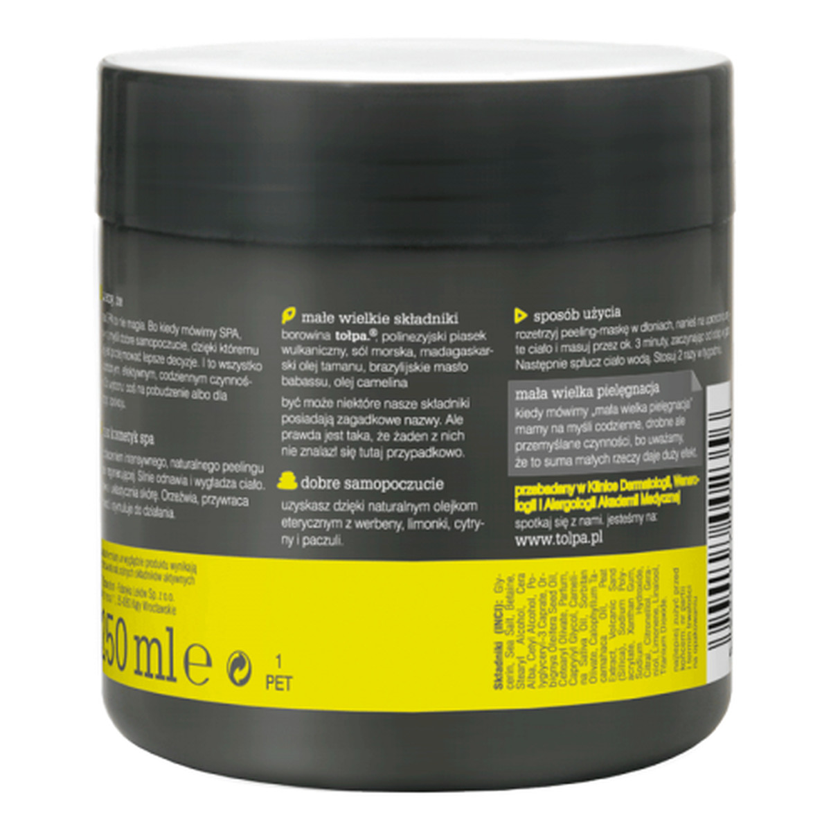 Tołpa Vitality Orzeźwiający Peeling Maska Intensywnie Odnawiający Ciało 250ml