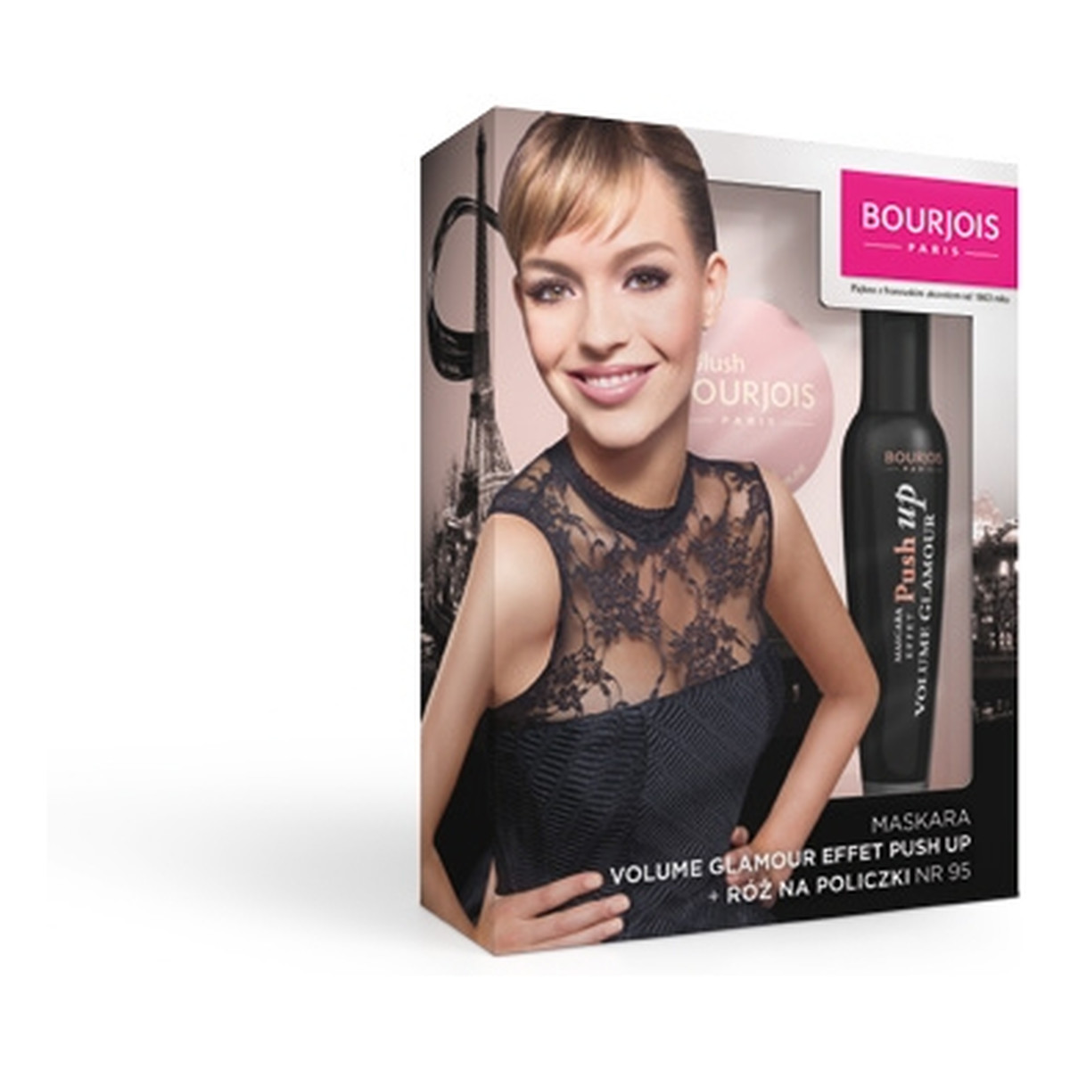 Bourjois zestaw prezentowy Volume Glamour tusz do rzęs Push Up + róż do policzków nr 16 1 kpl.