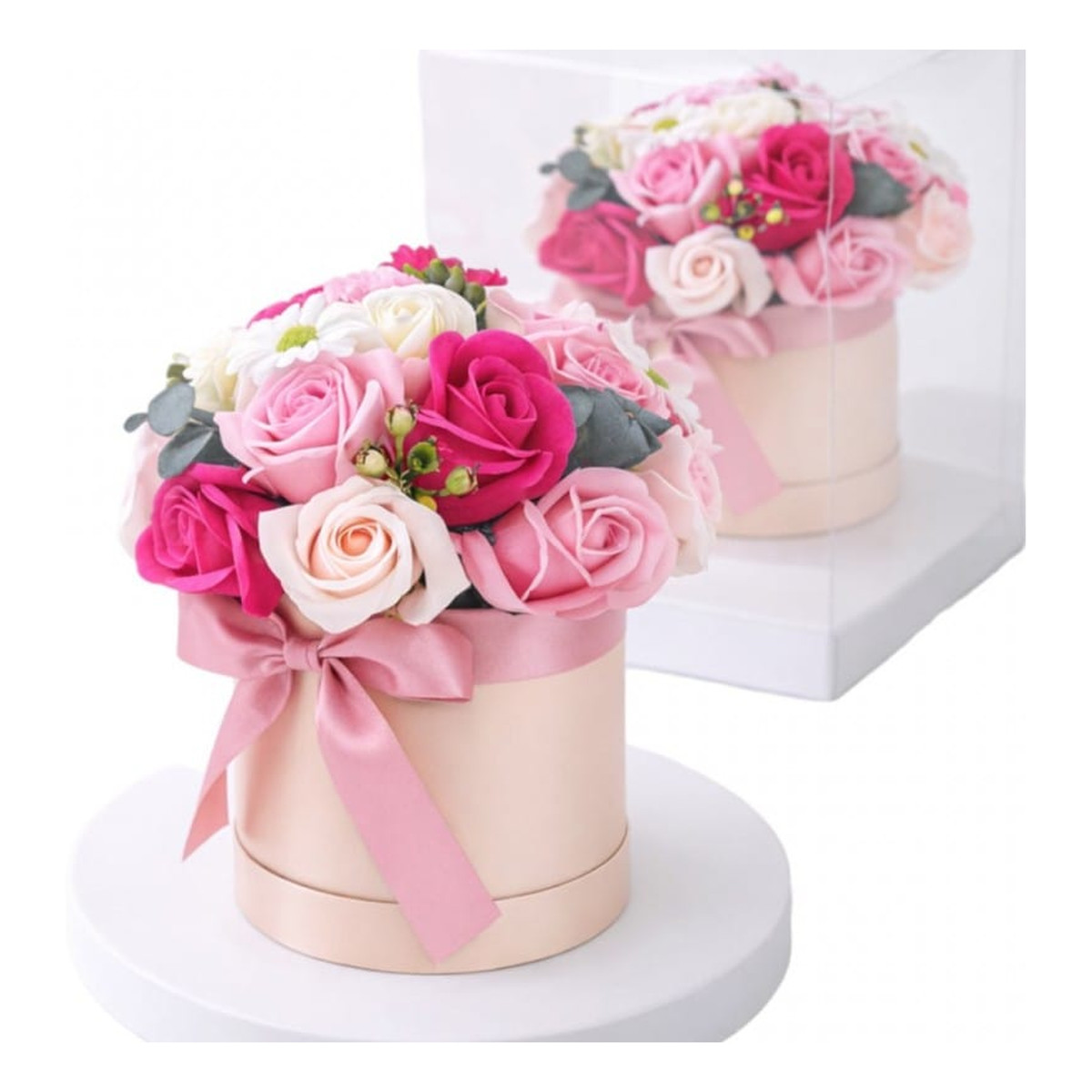 Ecarla Flower Box Bukiet kwiatów mydlanych BUK23