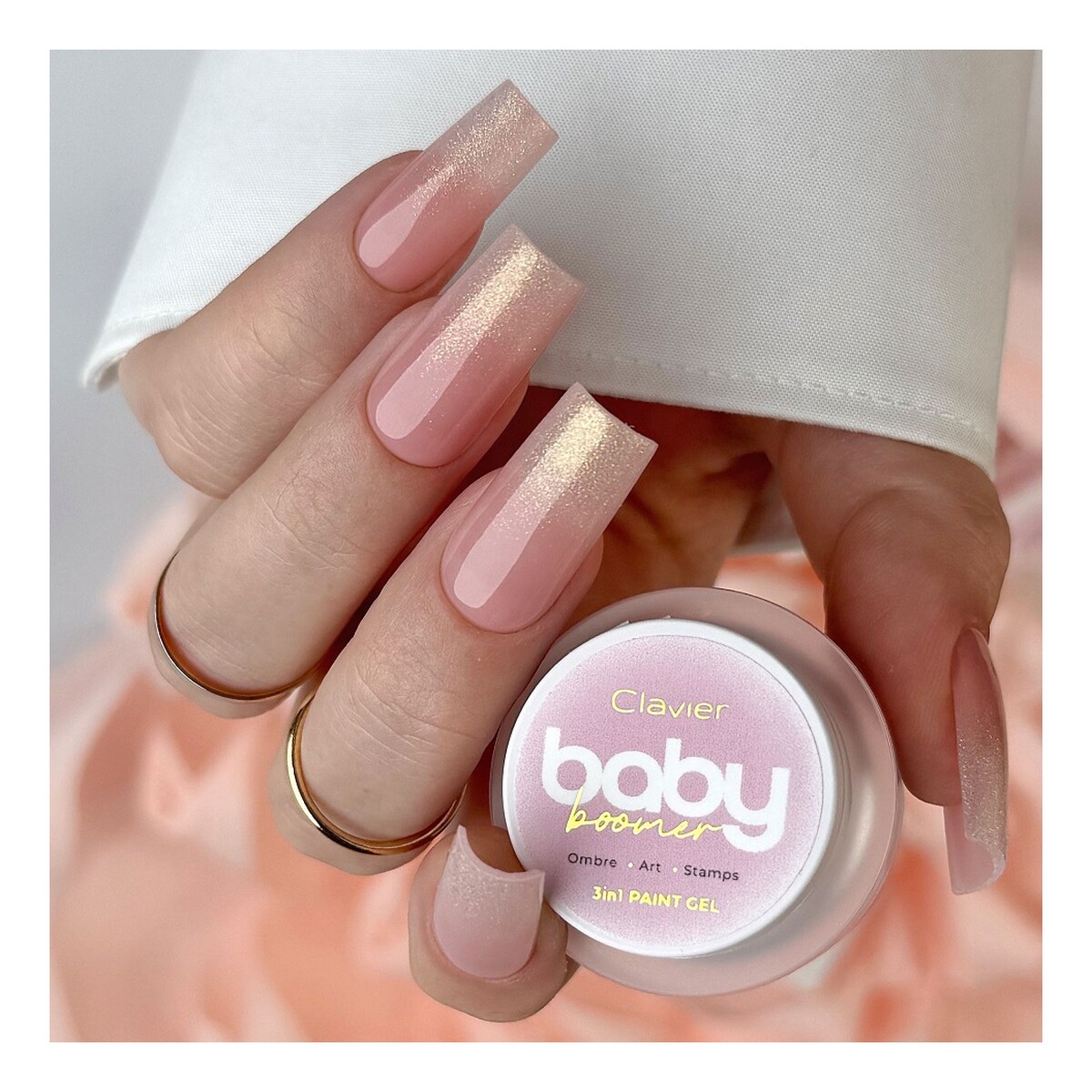 Clavier Baby Boomer Ombre żel do paznokci 3w1 3g