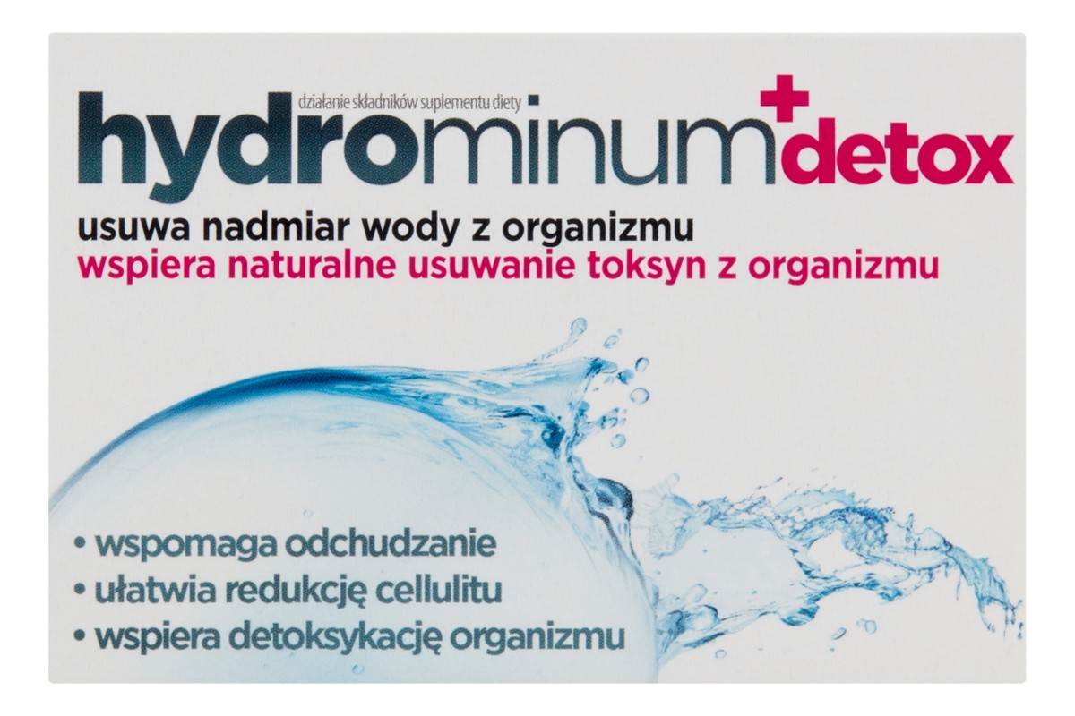 Detox suplement diety usuwający z organizmu nadmiar wody oraz toksyny 30 tabletek