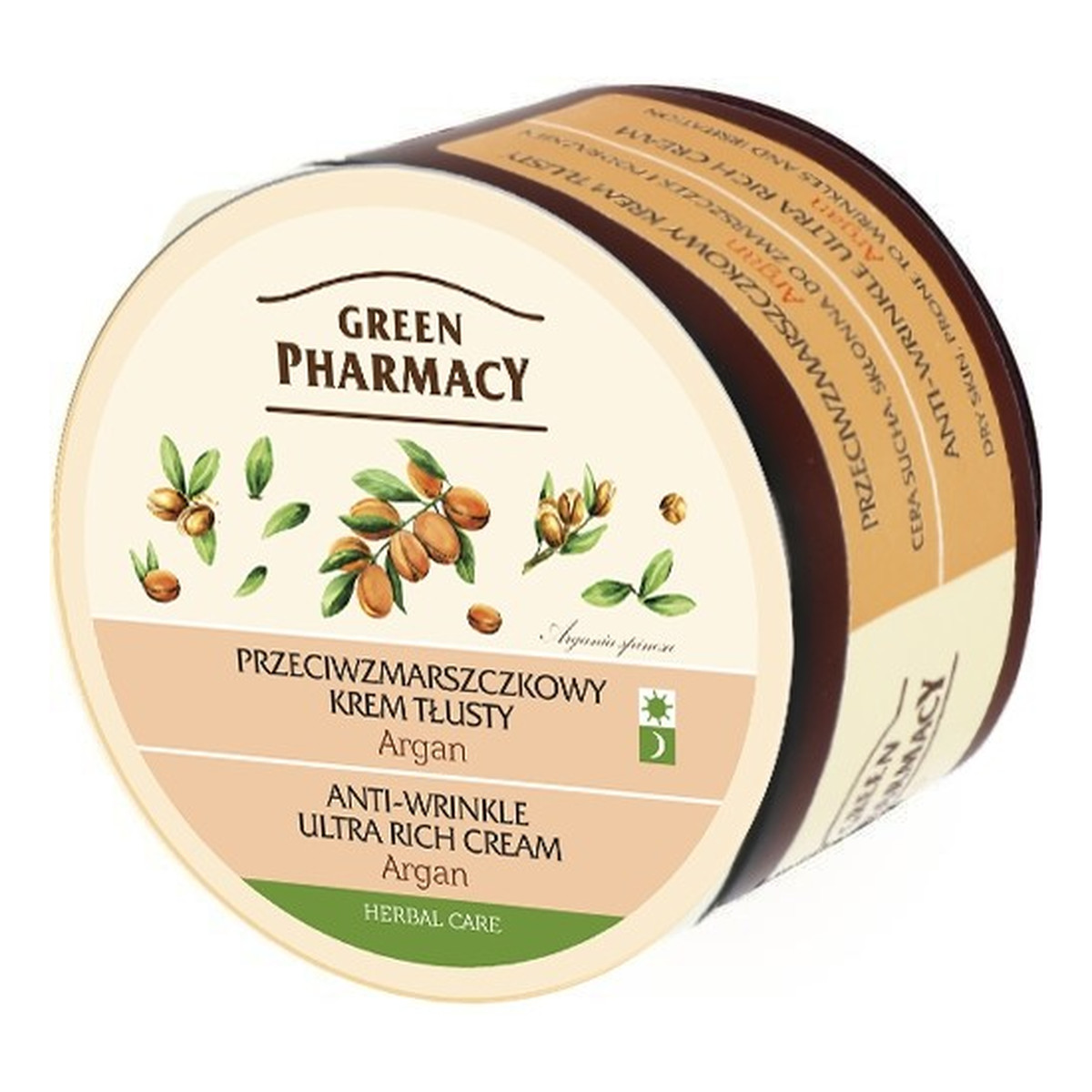 Green Pharmacy Herbal Cosmetics Face Care Przeciwzmarszczkowy Krem Tłusty Argan 150ml