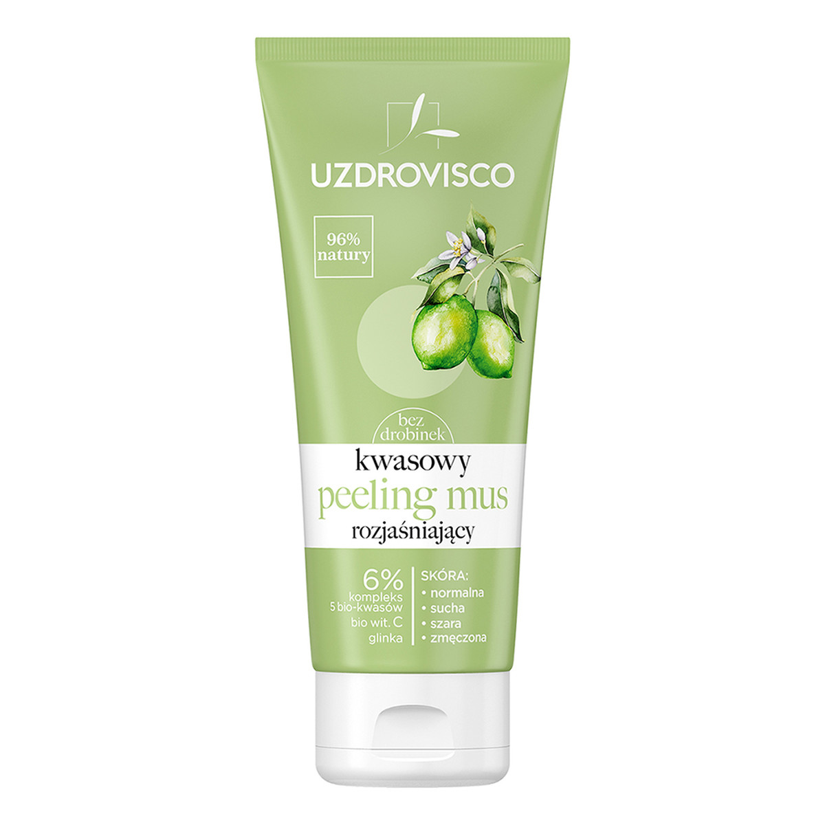 Uzdrovisco Bezolejowy kwasowy peeling mus rozjaśniający 60ml
