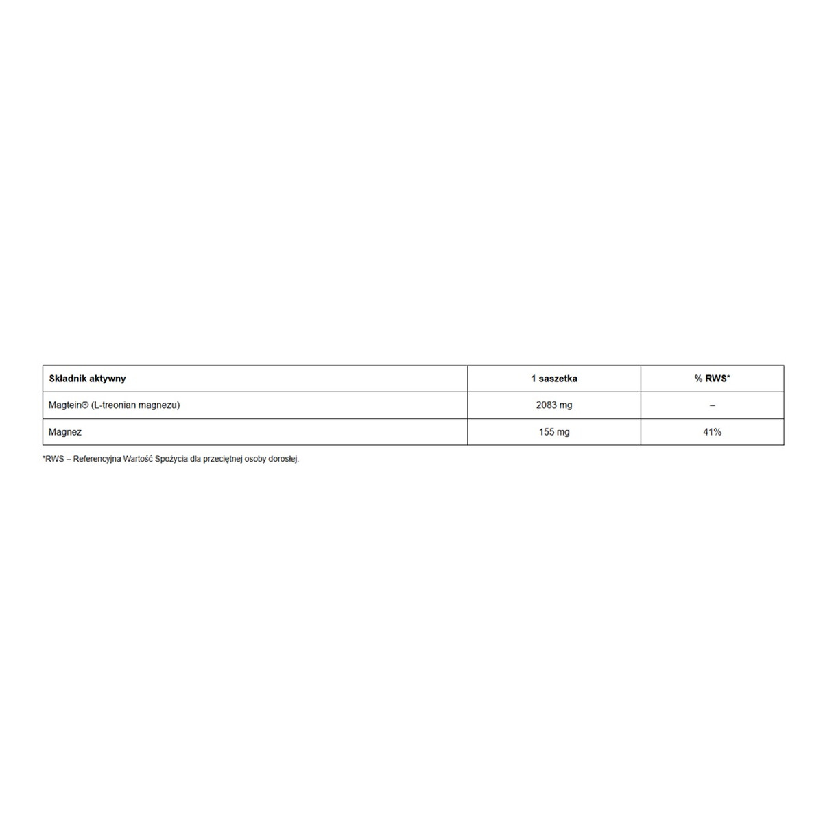 Doctor Life Magtein Magnesium L-Threonate 2083mg suplement diety 30 saszetek