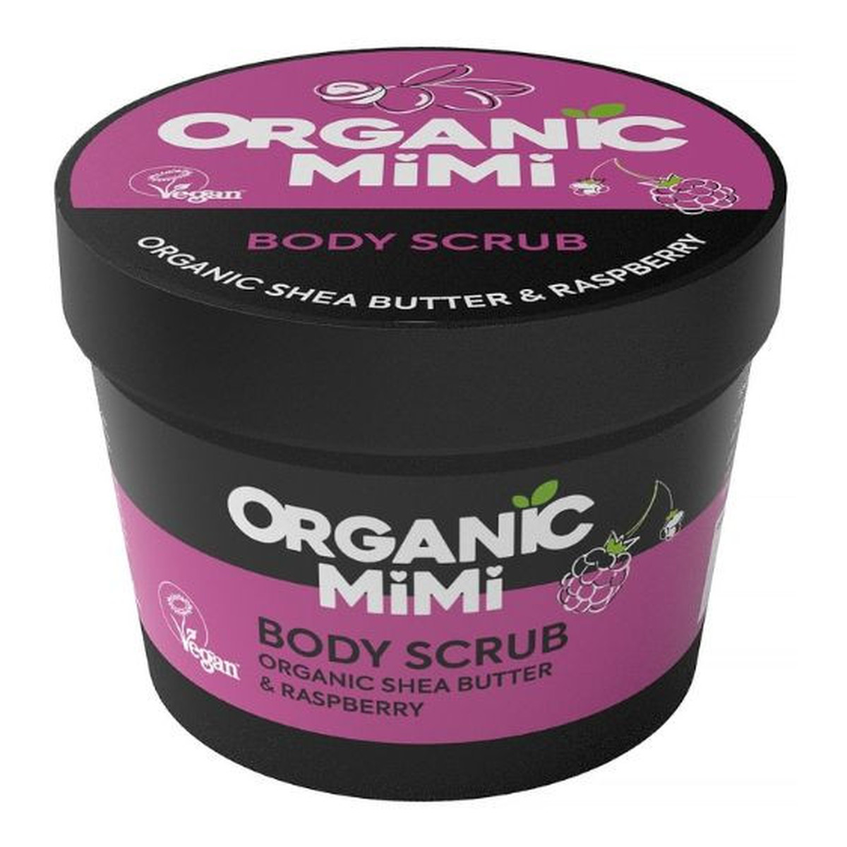 Organic Mimi Peeling do ciała Masło Shea i Malina 120g