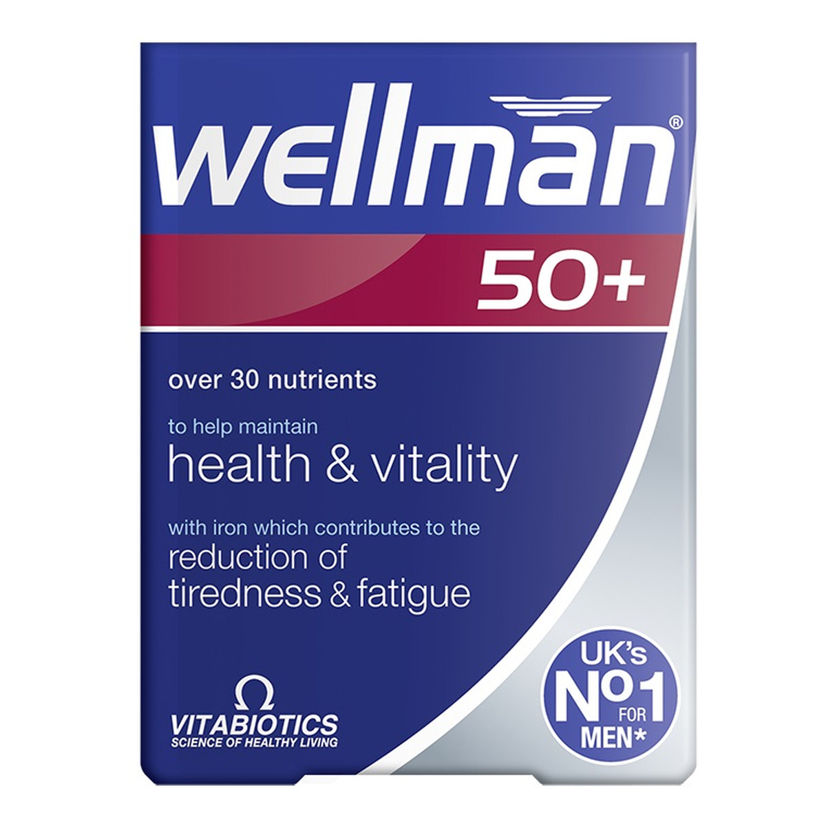 Vitabiotics Wellman 50+ suplement diety dla mężczyzn po 50. roku życia 30 tabletek