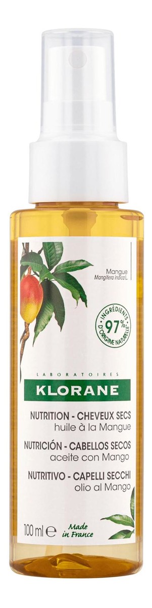 Olejek odżywczy do włosów mango