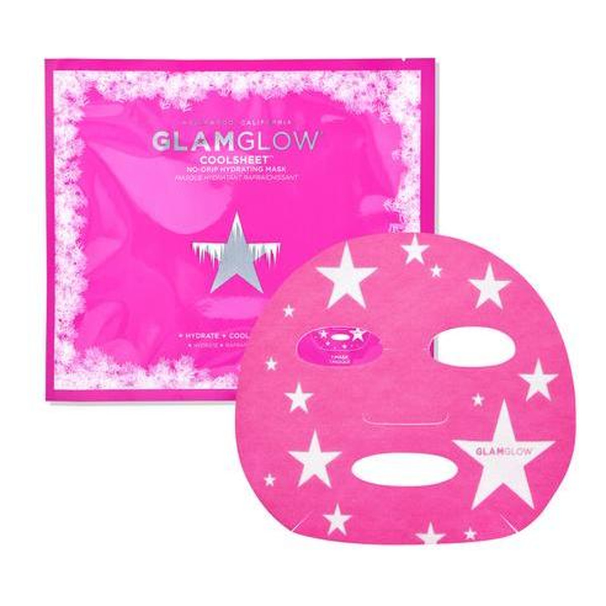 GlamGlow Coolsheet No-Drip Hydrating Sheet Mask nawilżająca maseczka w płachcie