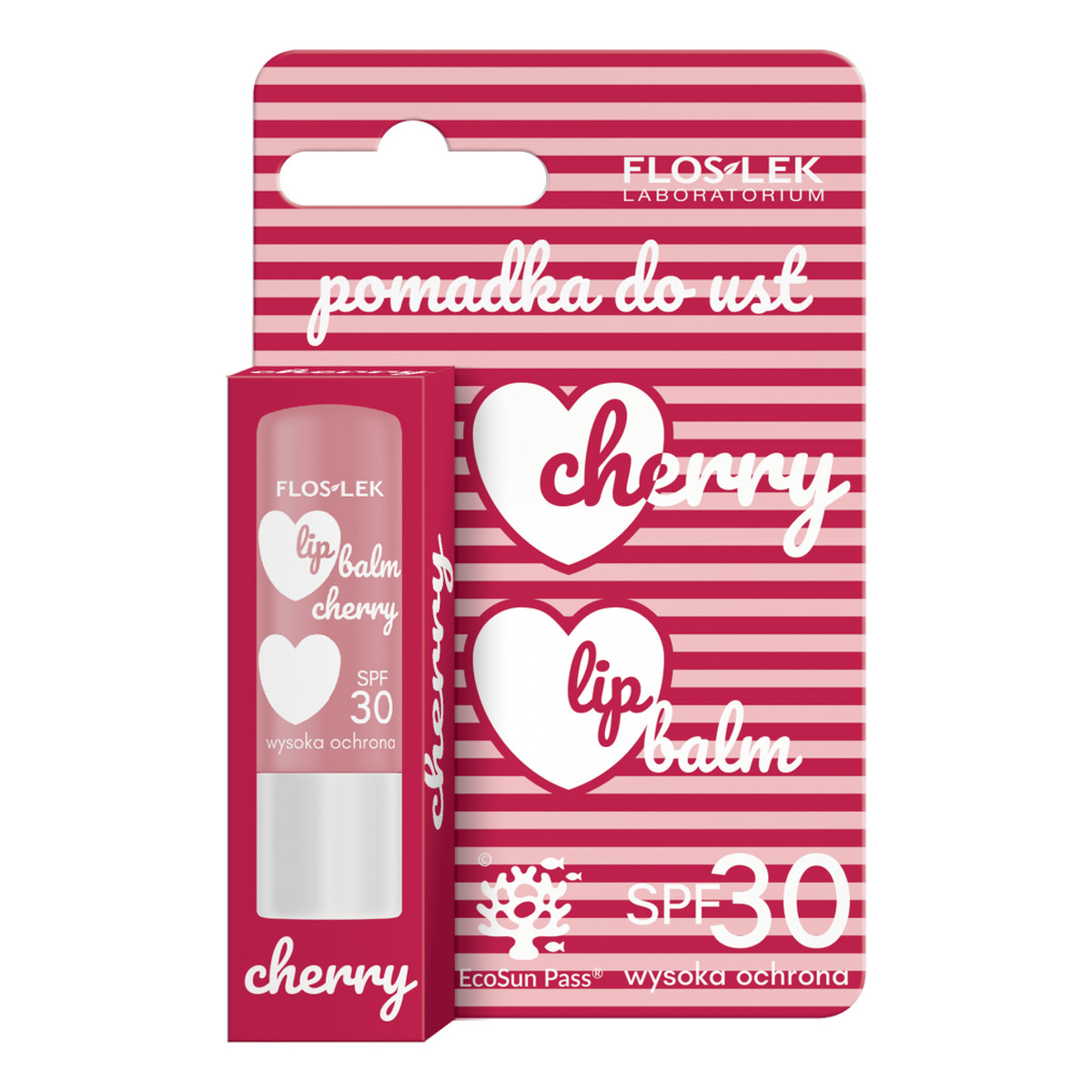 FlosLek Lip Care Cherry SPF 30 pomadka do ust 4g