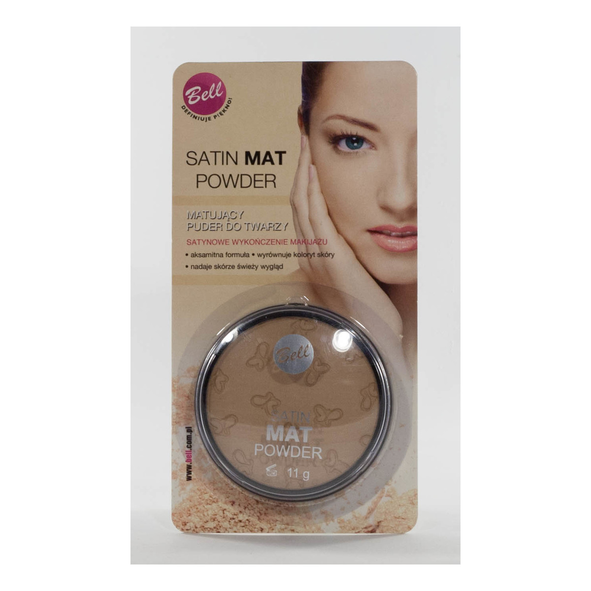 Bell Satin Mat Puder Do Twarzy (01) 11g
