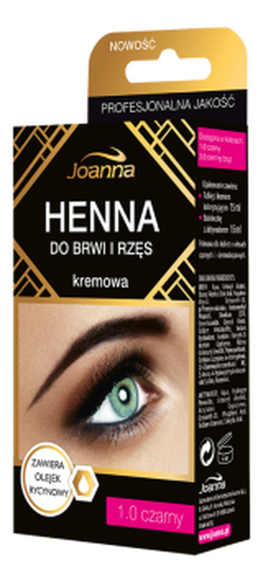 Henna Do Brwi i Rzęs Kremowa
