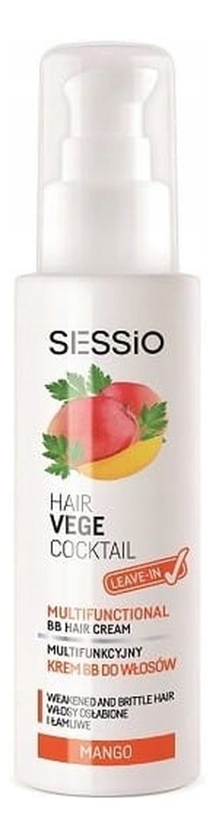 Hair Vege Cocktail multifunkcyjny krem BB do włosów Mango