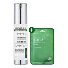 Boosting Shot 300 + Cica With Green Tea Sheet Mask serum do twarzy 50ml + maseczka do twarzy 22ml