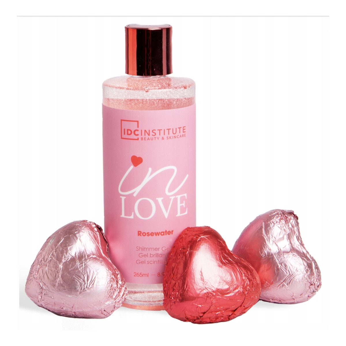 IDC In Love Zestaw kosmetyków do kąpieli Żel nabłyszczający i kule do kąpieli