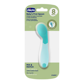 Pierwsza łyżeczka turkusowa 8m+