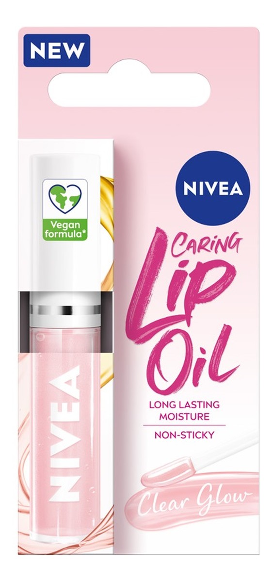 Caring Lip Oil pielęgnujący olejek do ust Clear Glow
