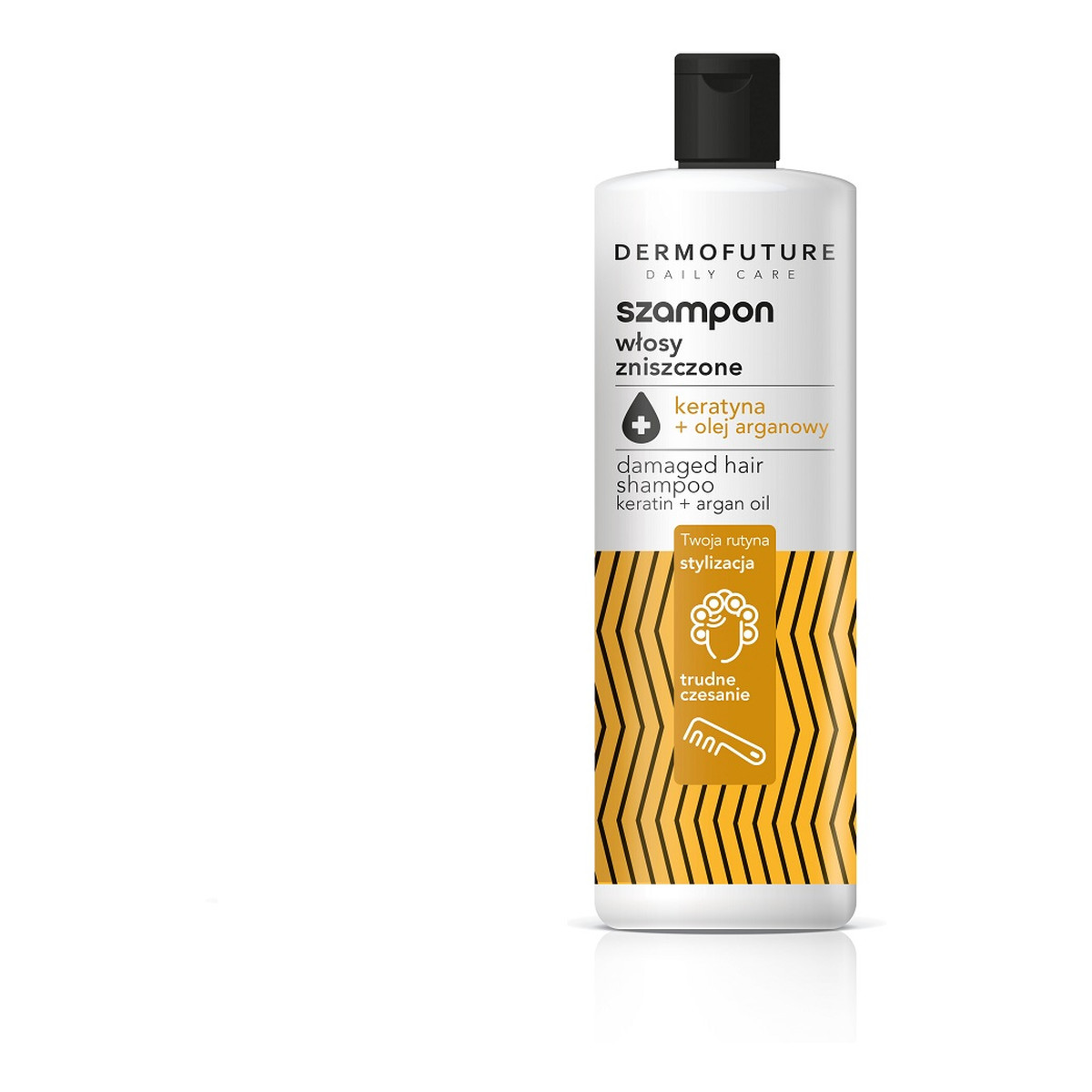 DermoFuture Daily care szampon do włosów zniszczonych keratyna & olej arganowy 380ml