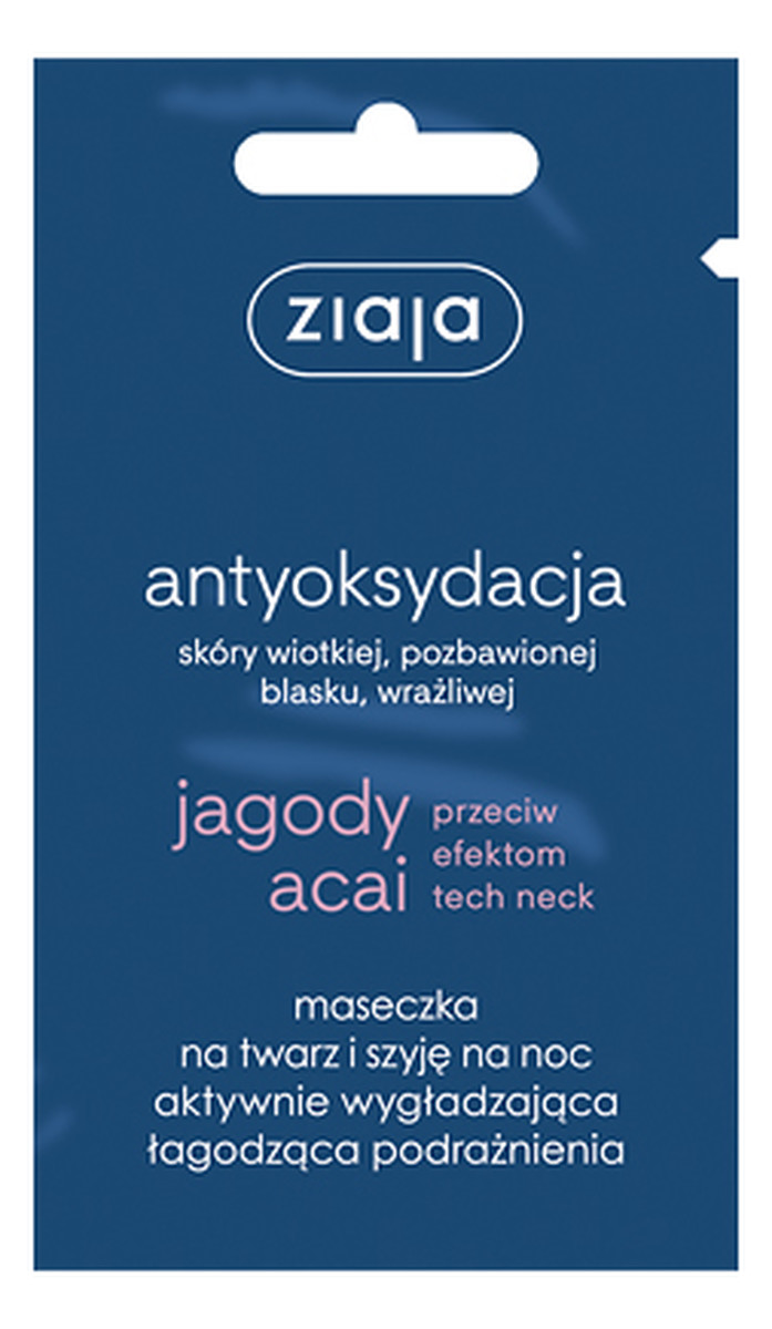 Maska Na Noc Wygładzająco - Łagodząca Podrażnienia