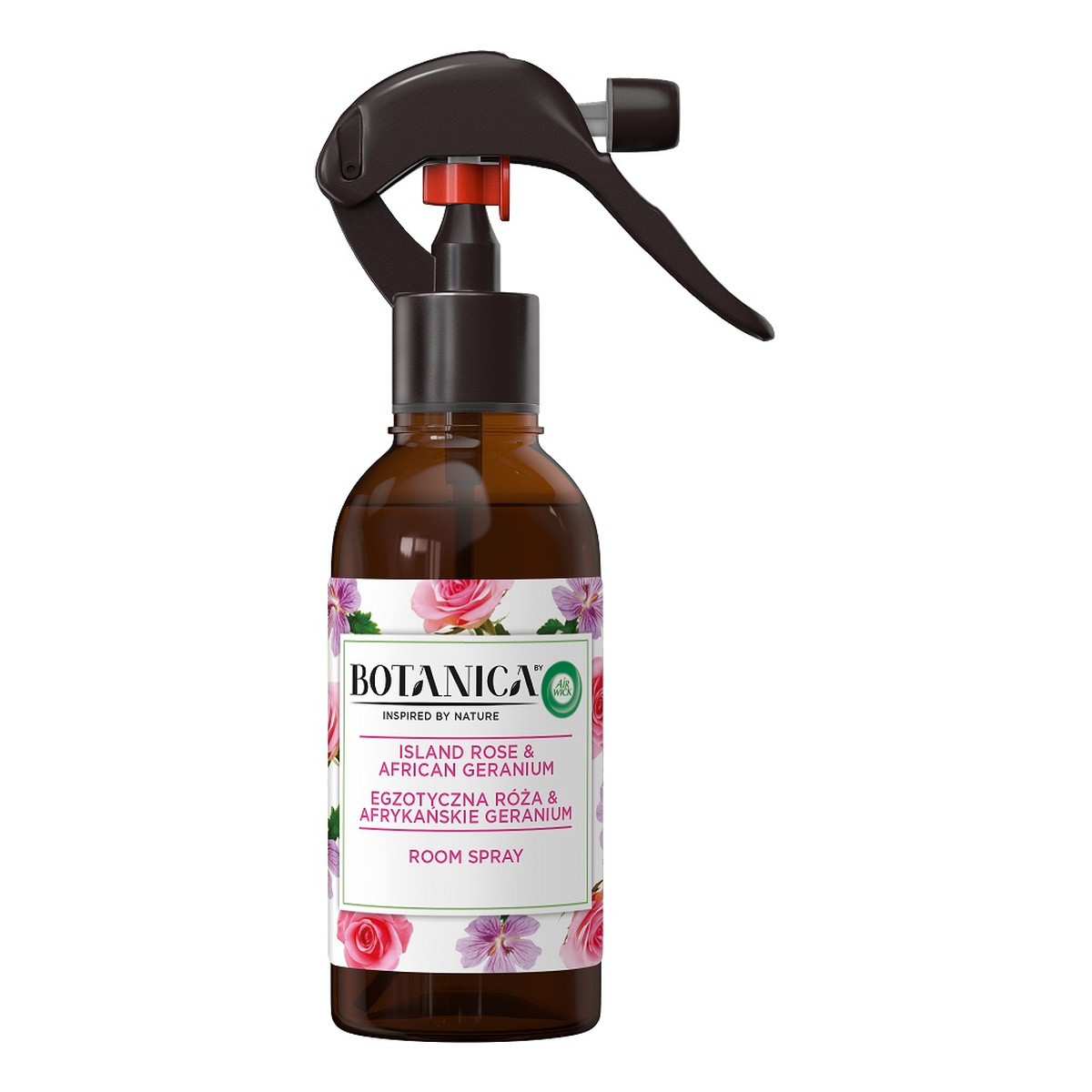 Air Wick Botanica room spray odświeżacz powietrza w sprayu egzotyczna róża & afrykańskie geranium 236ml