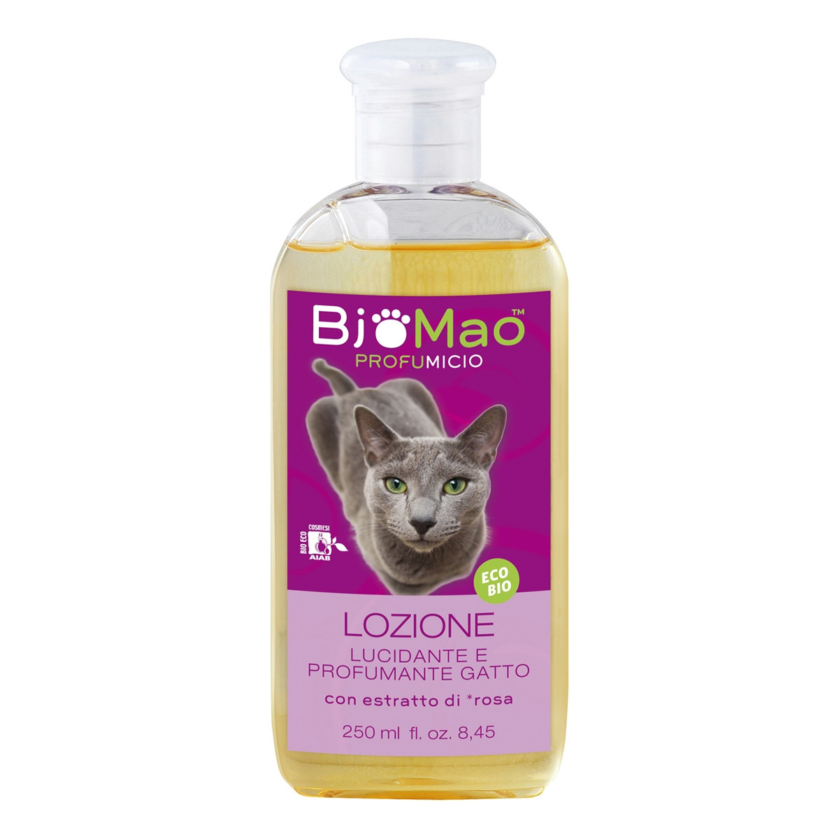 Bjobj BjoBao Emulsja nadająca połysk i niwelująca nieprzyjemny zapach sierści kotów 250ml