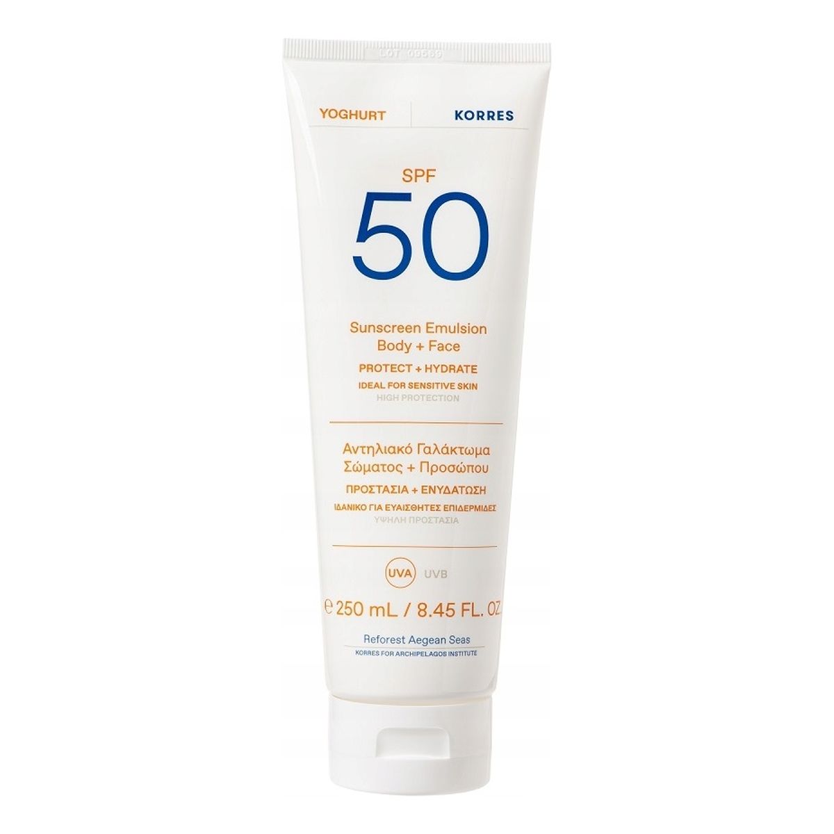 Korres Yoghurt Sunscreen Emulsion Body + Face Emulsja ochronna do ciała i twarzy spf50 250ml