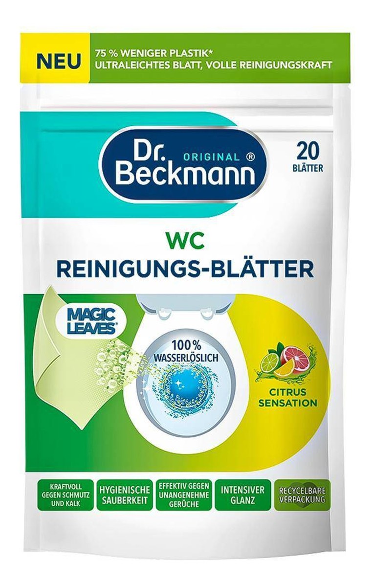 Listki do czyszczenia WC Cytrusowe 20szt