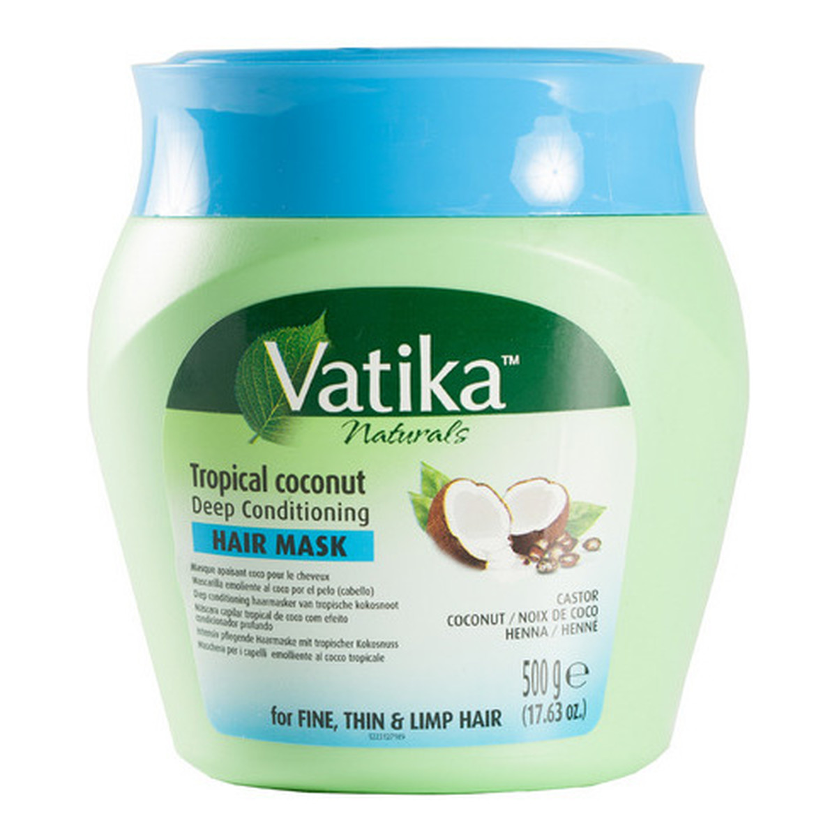 Dabur Vatika Tropical Coconut Maska do osłabionych włosów z tropikalnym kokosem 500g