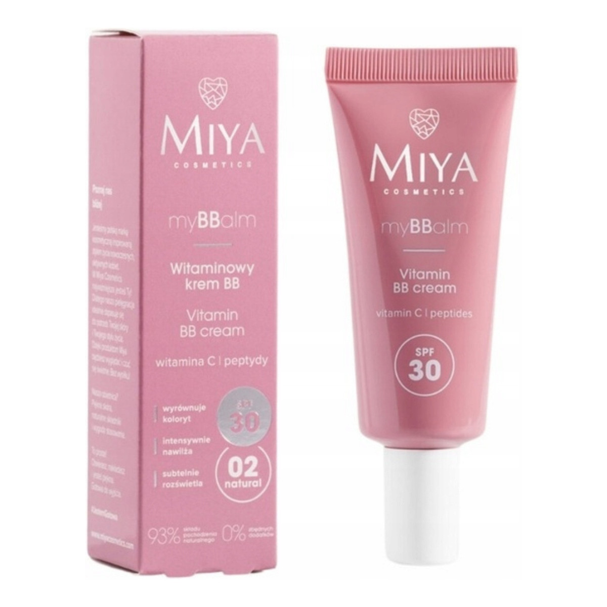 Miya Cosmetics myBBalm Lekki krem BB SPF 30 02 Natural 30ml