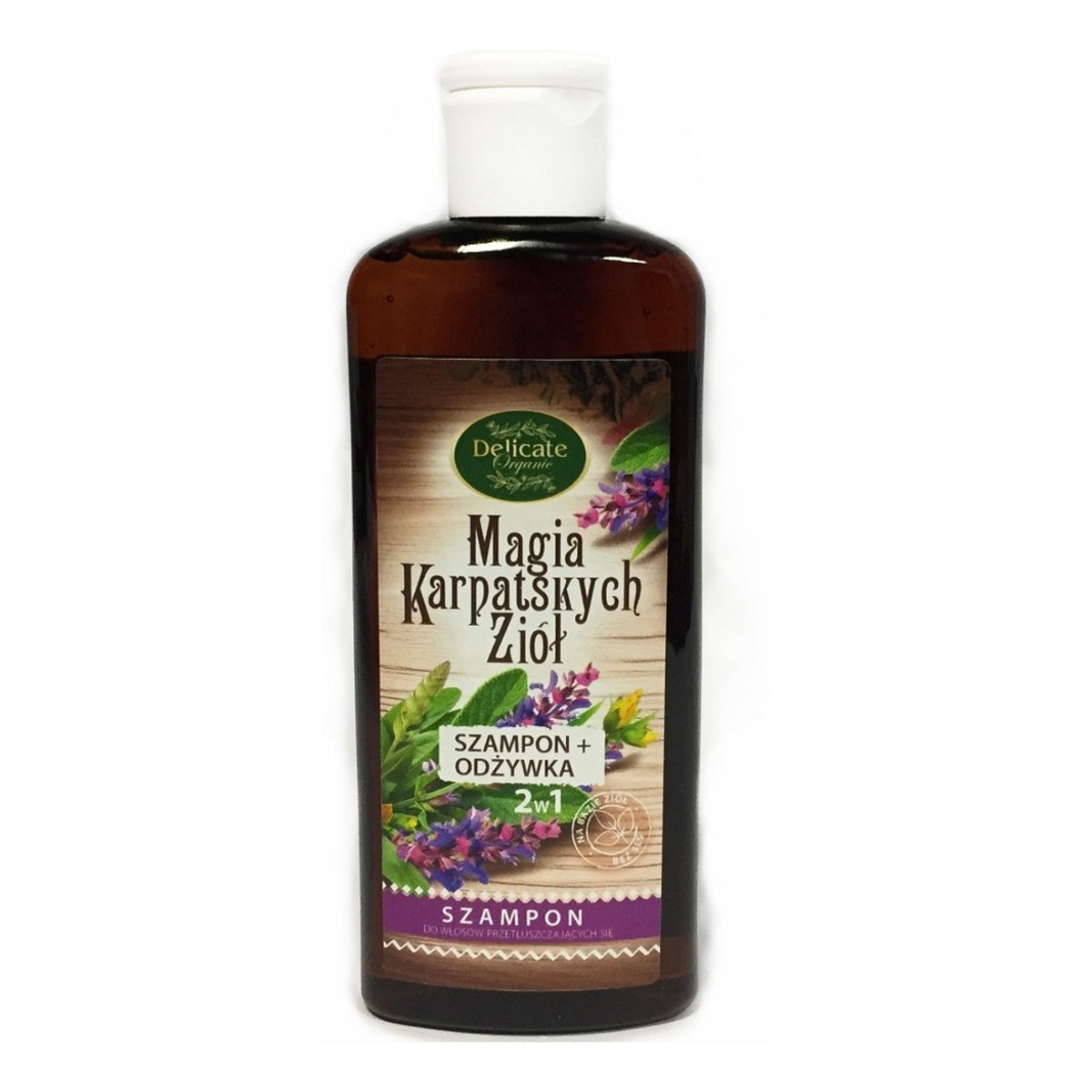 Delicate Organic Magia Karpackich Ziół szampon do włosów przetłuszczających się 250g