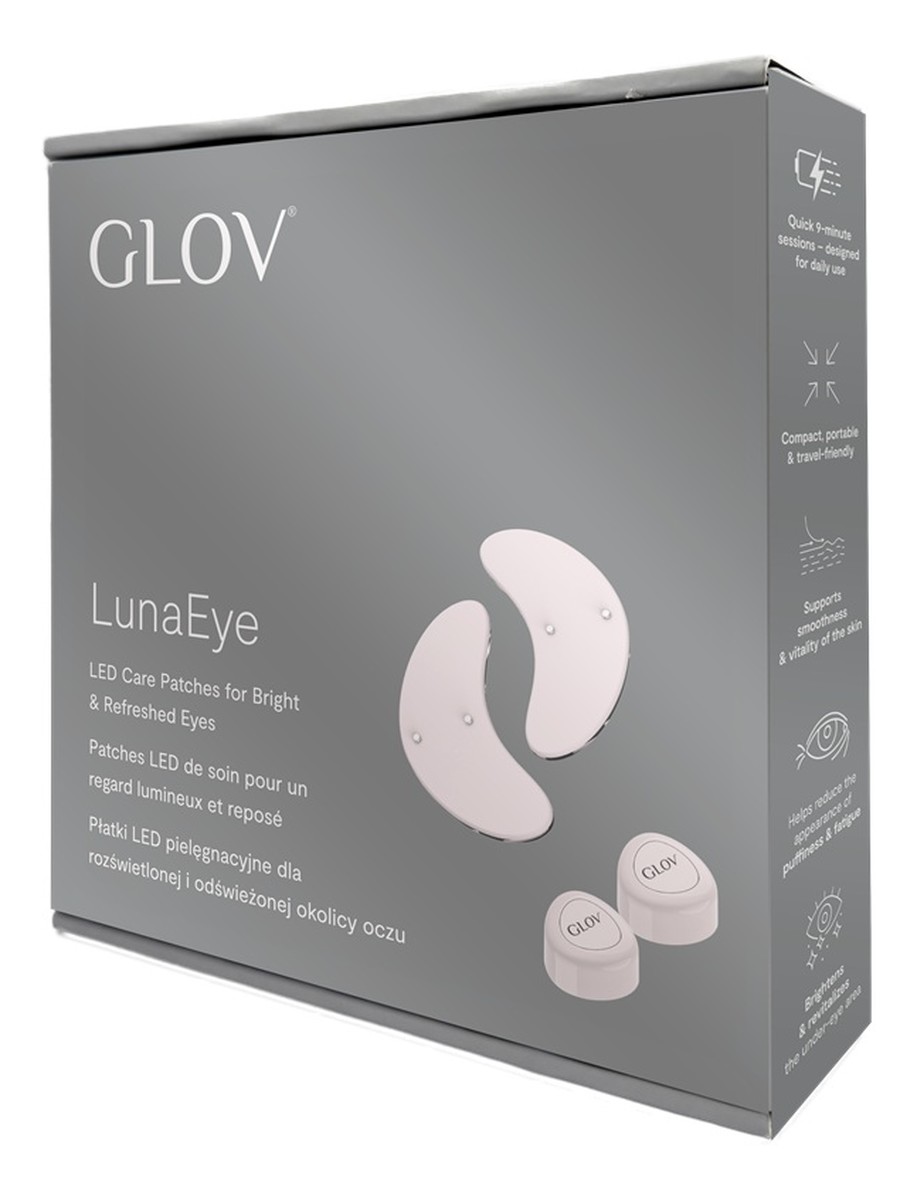 Lunaeye płatki led pielęgnacyjne dla rozświetlonej i odświeżonej okolicy oczu