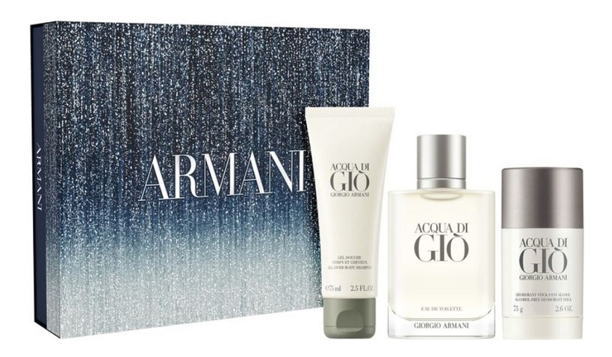 Zestaw woda toaletowa spray 100ml + żel pod prysznic 75ml + dezodorant sztyft 75g