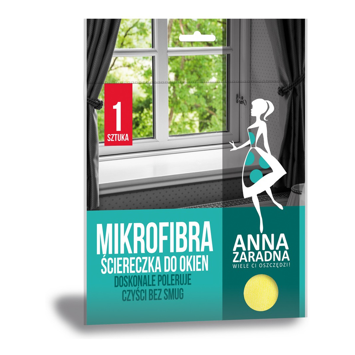 Anna Zaradna Mikrofibra ściereczka do okien
