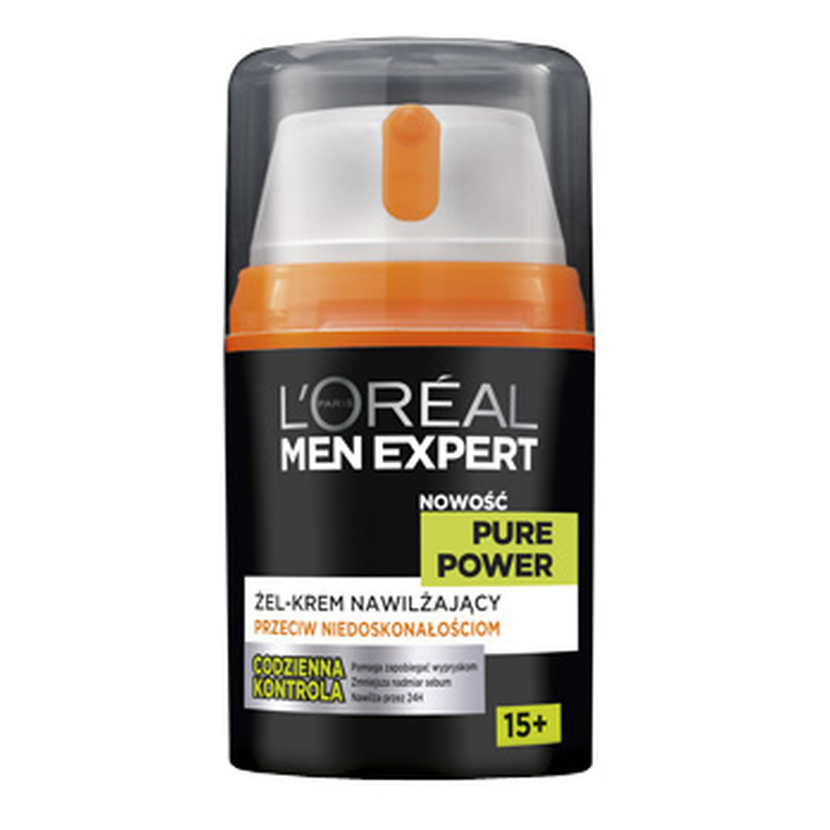 L'Oreal Paris Pure Power Men Expert Nawilżający Krem-Żel Do Twarzy 50ml