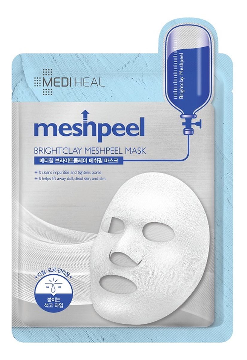 Brightclay Meshpeel oczyszczająca maska do twarzy z białą glinką