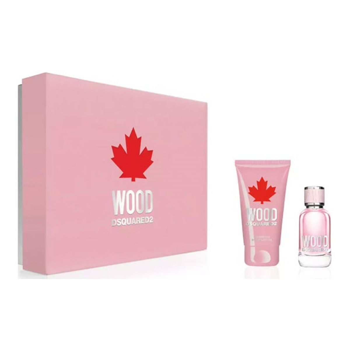 Dsquared2 Wood Pour Femme Zestaw woda toaletowa spray 100ml + balsam do ciała 150ml