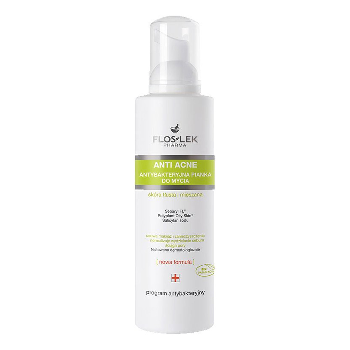FlosLek Anti Acne Laboratorium Antybakteryjna Pianka Do Mycia Twarzy 250ml